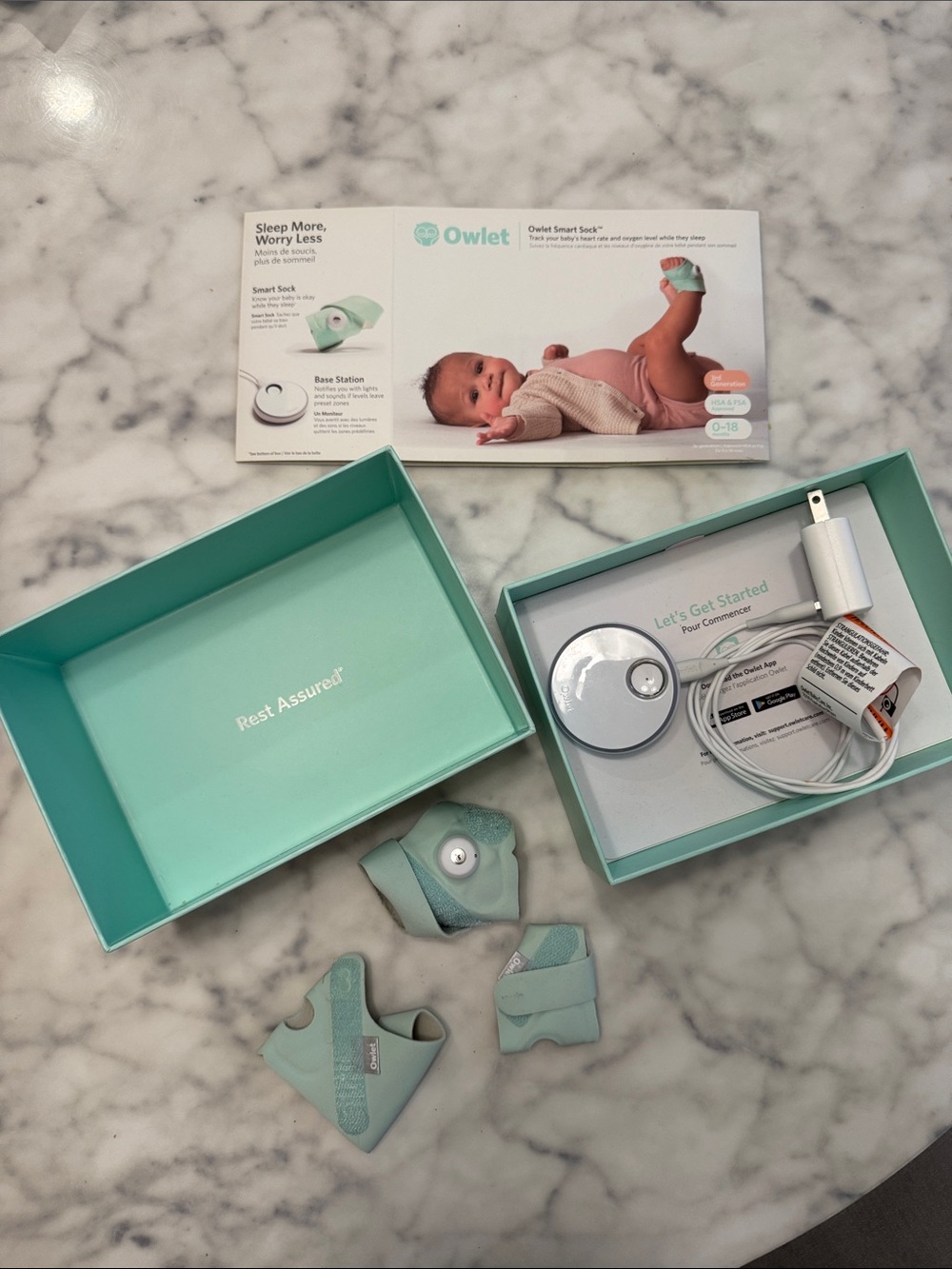 Owlet Smart Sock Set 3rd Generation Infant Safety Device